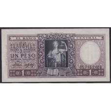 ARGENTINA COL. 442c BILLETE DE 1 PESO SIN CIRCULAR UNC